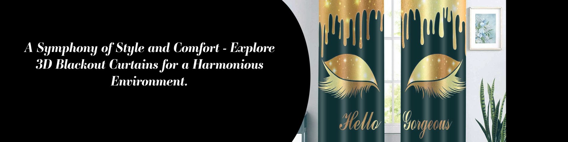 Elegant 3D blackout curtains with modern designs and colors - MAMOU Home Decor.