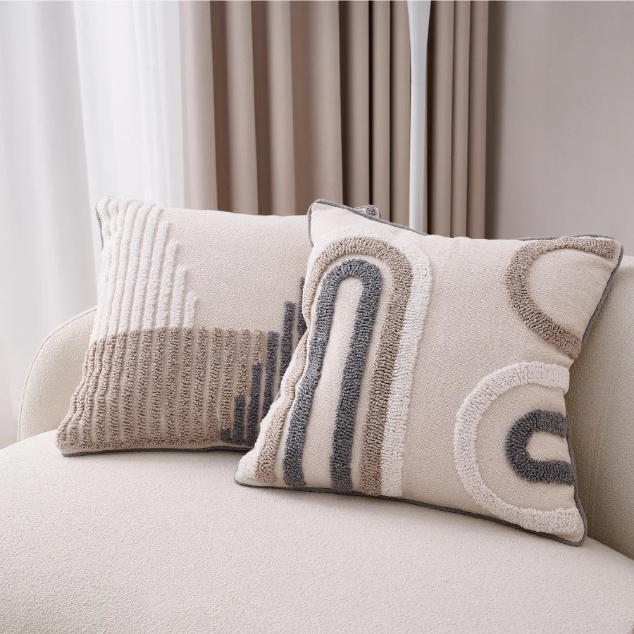 Cotton Linen Bohemian Ins Style Cushion Sofa Living Room Pillowcase Headboard Backrest Bay Window Tassel Cushion Cover