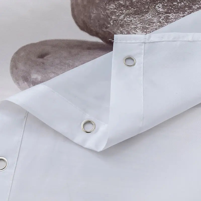 Little Snail Bathroom Shower Curtain Cute Pattern Customized for Children Environmental Protection