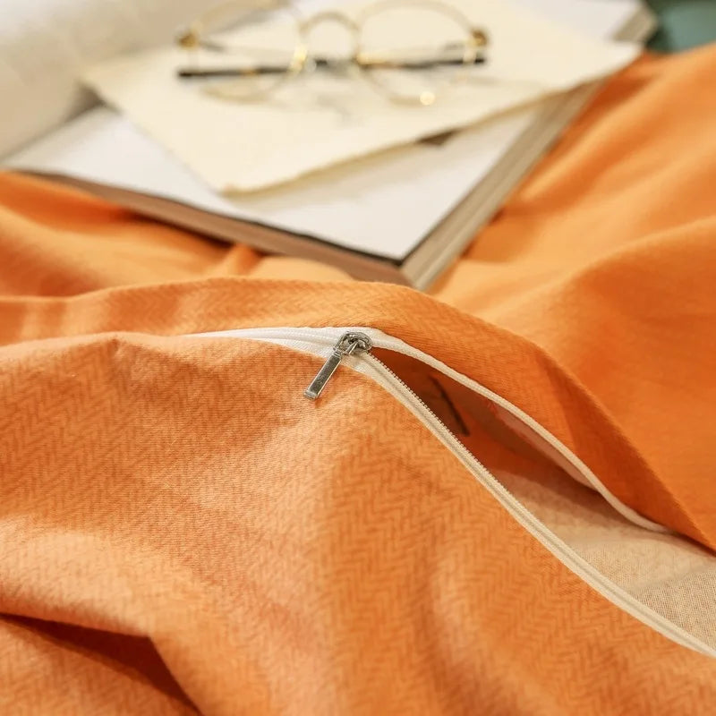 Drop Shipping 100% Cotton 60s 13372 4pcs Luxury Duvet Cover Bed Sheet Spreads Bedsheet Comforter Bedding Set