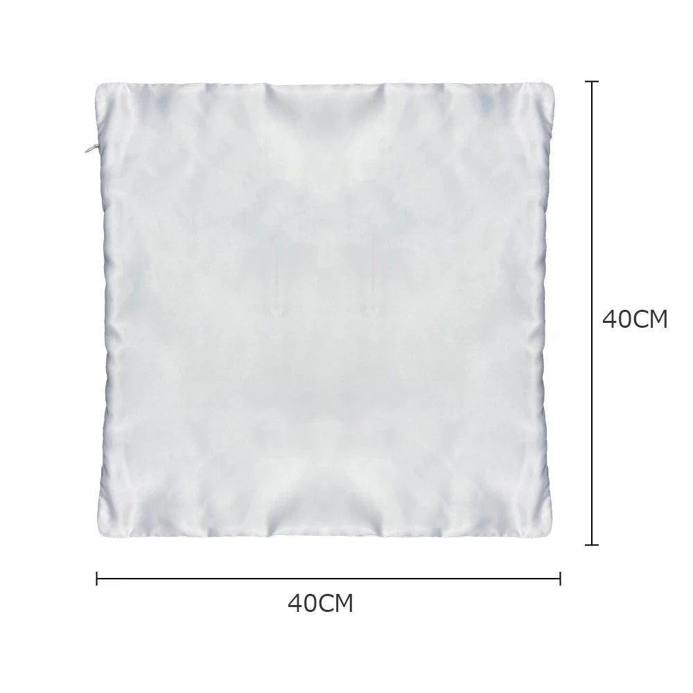 Subbank Wholesale Sublimation Blanks Pillow Case Custom Print Polyester White Satin Pillow Case