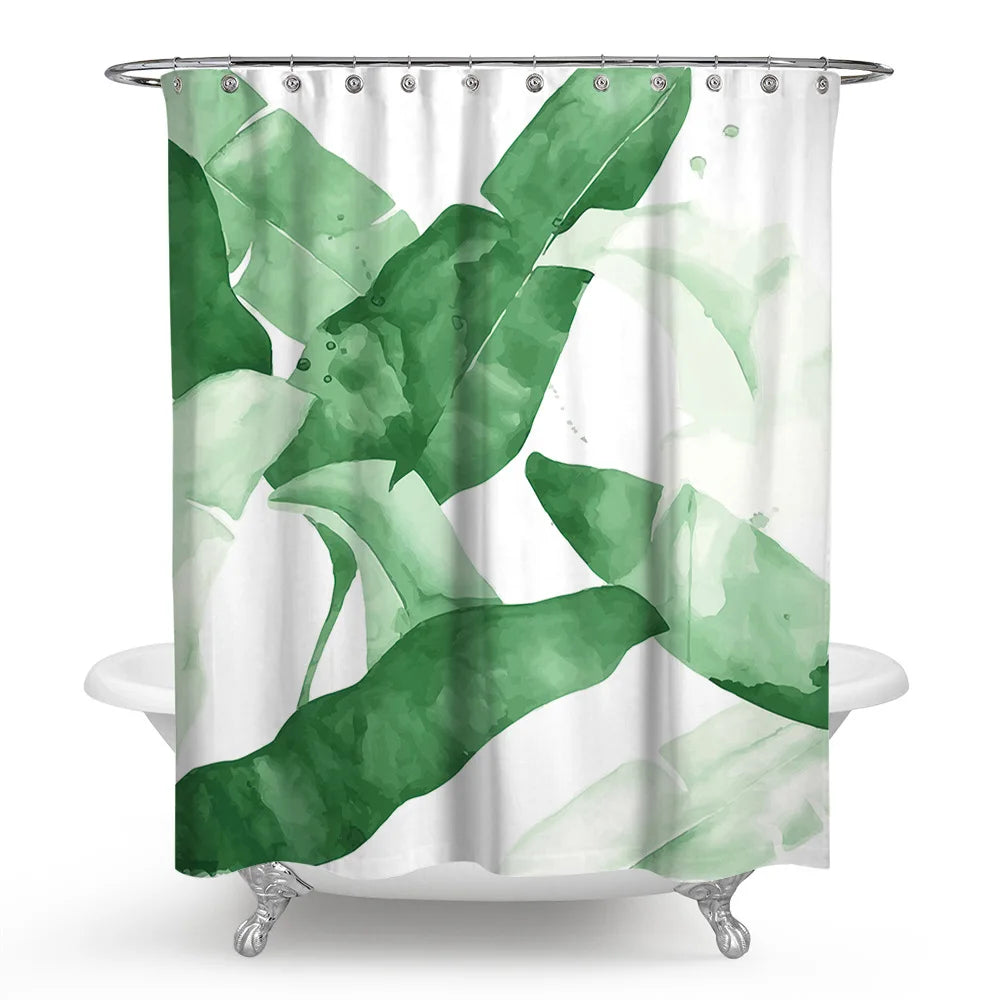 Little Snail Bathroom Shower Curtain Cute Pattern Customized for Children Environmental Protection