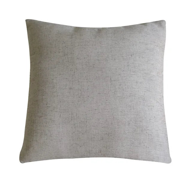Innermor Solid Plain Cushion Cover Faux Linen Pillow Case Pillow Cover Home Decorative for Sofa Bed Car Seat 45x45 Ready Made