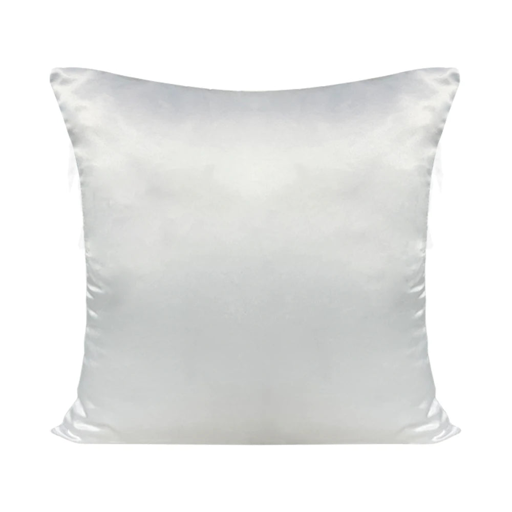 Subbank Wholesale Sublimation Blanks Pillow Case Custom Print Polyester White Satin Pillow Case