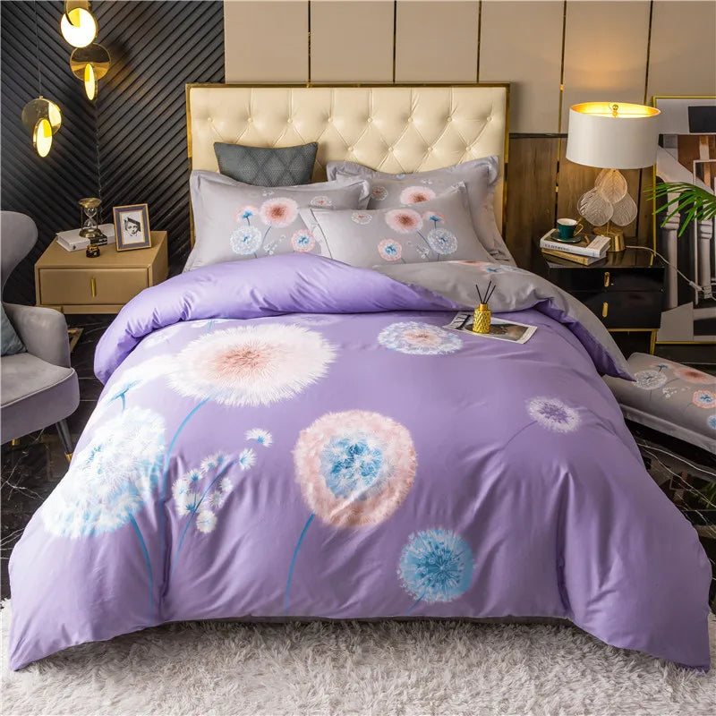 Drop Shipping 100% Cotton 60s 13372 4pcs Luxury Duvet Cover Comforter Cotton Bed Sheet Sets