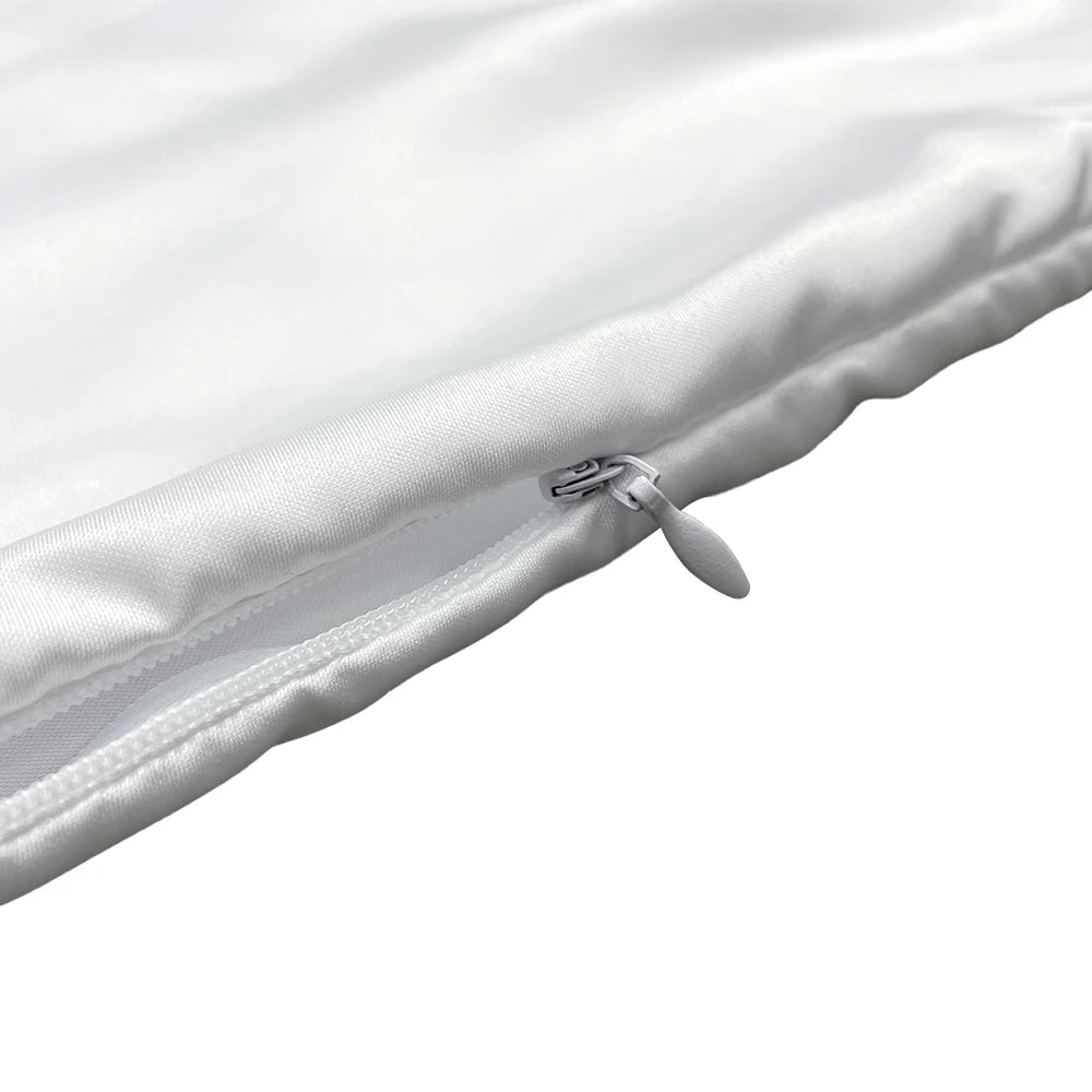 Subbank Wholesale Sublimation Blanks Pillow Case Custom Print Polyester White Satin Pillow Case