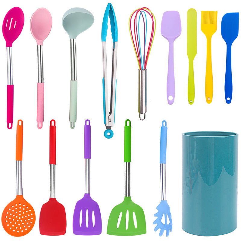 15 pieces Tools Silicone Kitchen Utensils Set