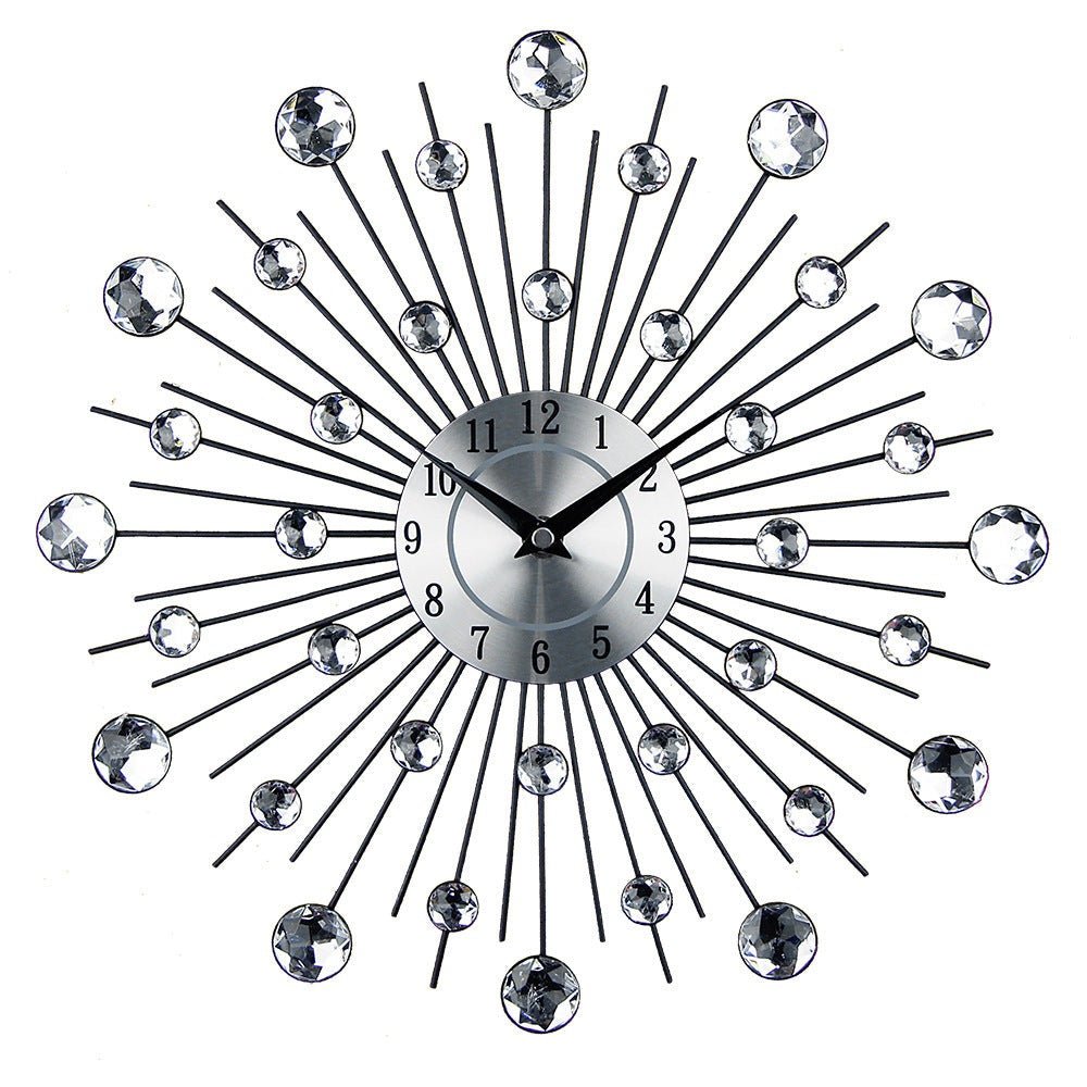 Creative Iron, Metal Sliver, 3D Wall Clock-15 mm Thick Plate