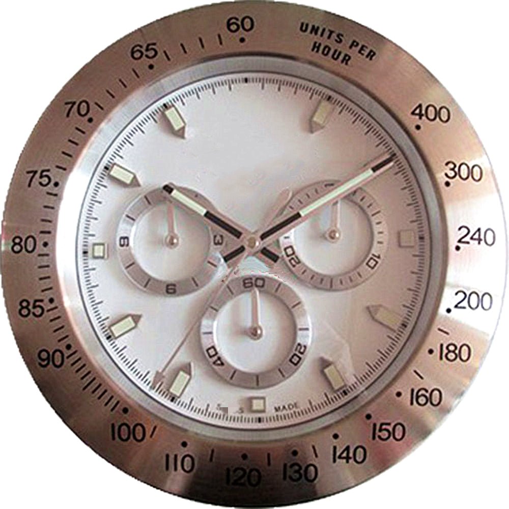 Luxury Quartz Metal Big Watch Wall Clocks - 35cm | 12mm Metal Sheet