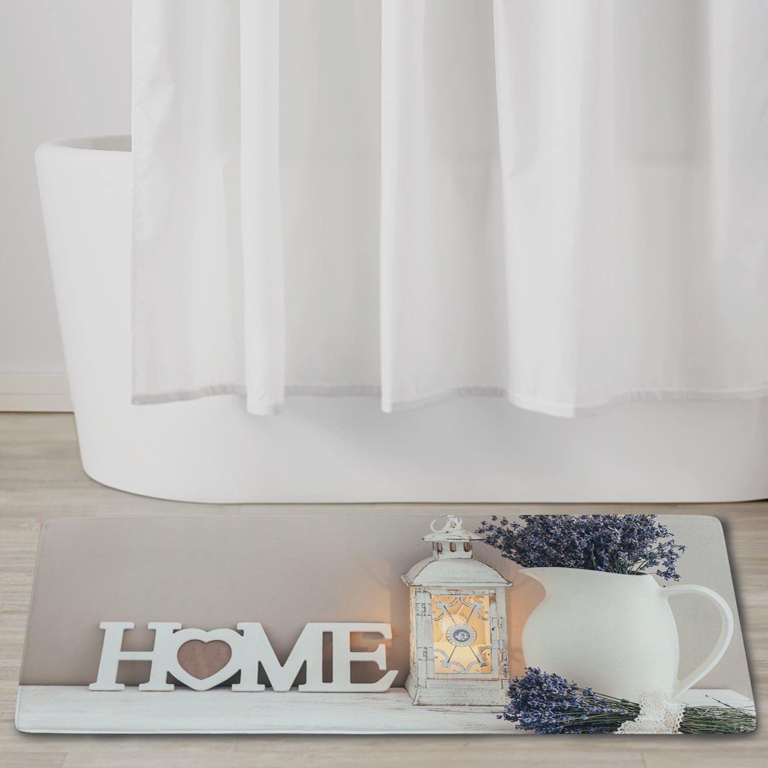 MAMOU Home Decor Shabby Chic Bathroom Mat