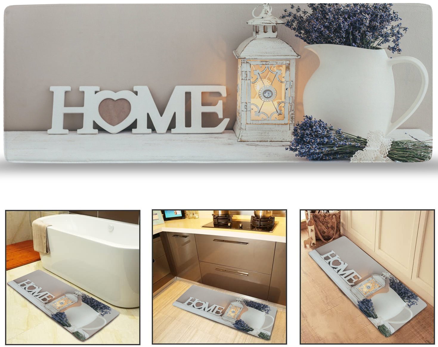 MAMOU Home Decor Shabby Chic Bathroom Mat