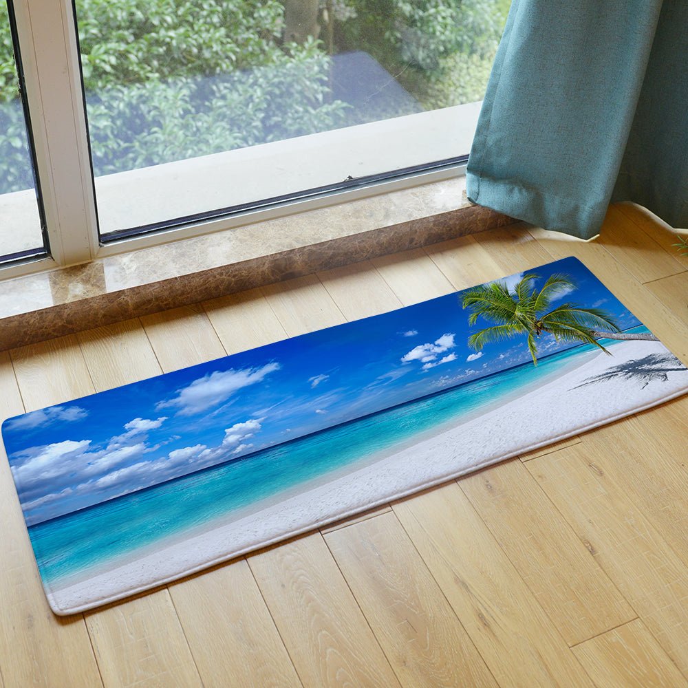 MAMOU Stylish 3D Printed Anti-Slip Bathroom Mat for Safe and Chic Bathrooms