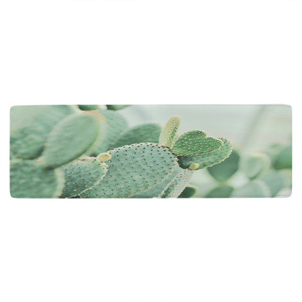 MAMOU Washable Absorbent Cactus Bathroom Mat for Non-slip Floor Protection