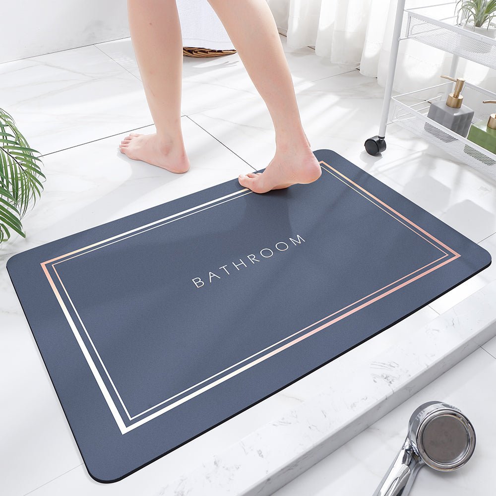 Rectangular Diatom Mud Bathroom Mat - MAMOU Home Decor