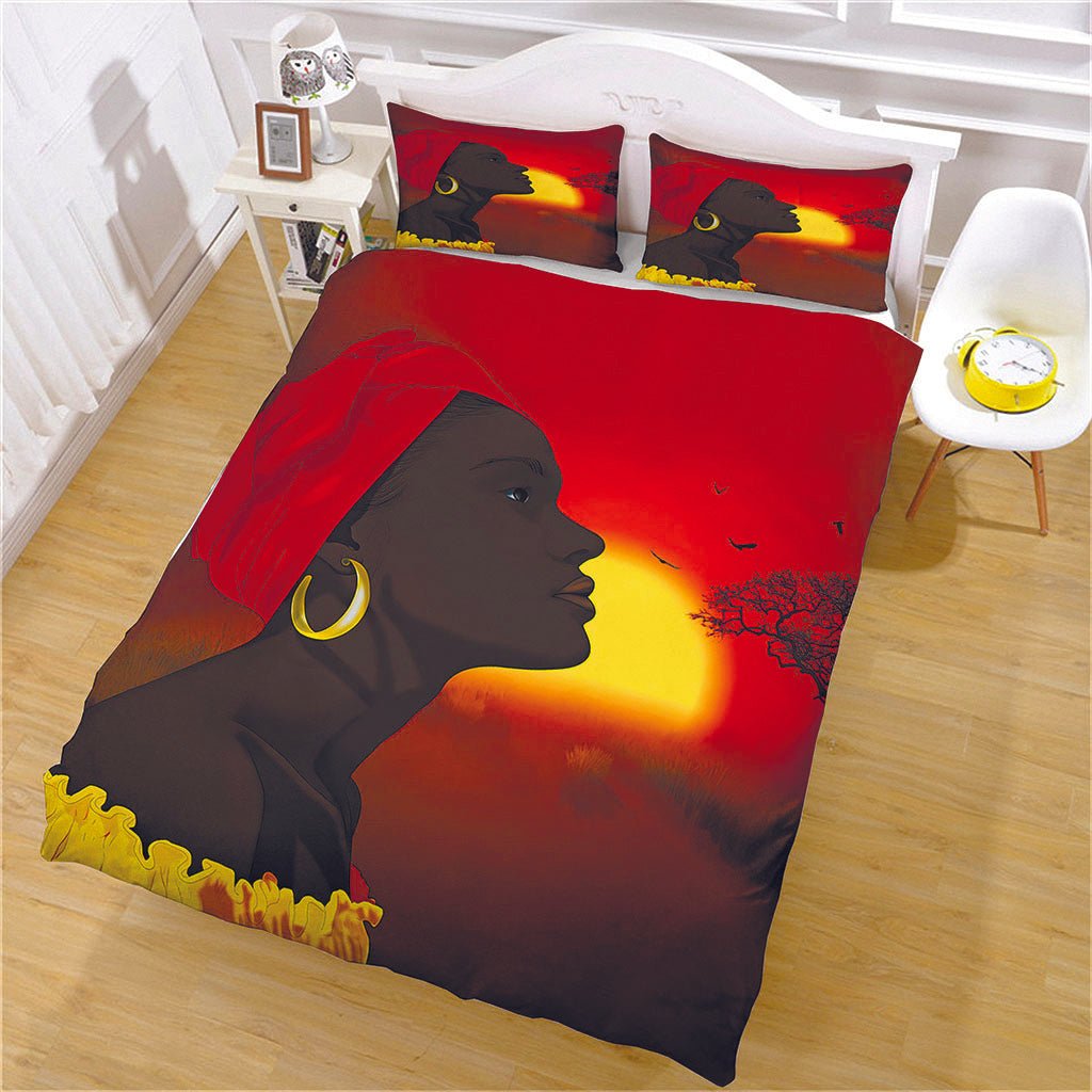 Set of 3 Sexy Afro-American Duvet Covers - Soft Polyester Fabric.