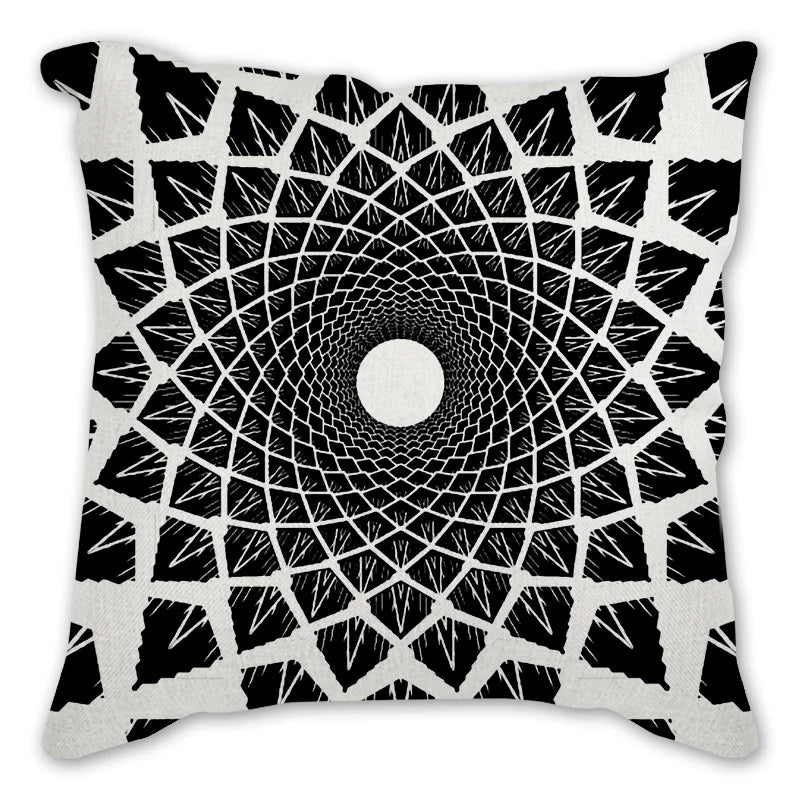 Mandala Art Print Nordic Geometry Cushion Cases Hot Modern Abstract Decorative Pillows Cover Couch Seats Bed Sofa Throw
