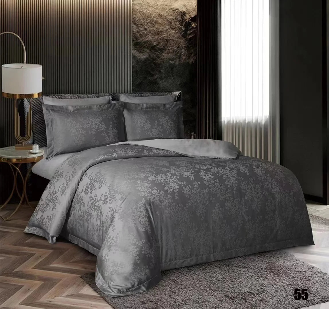 2022 New Arrive Jacquard Designs Polyester Microfiber Duvet Cover Bedding Sets Quilt Cover Sets for Retailers