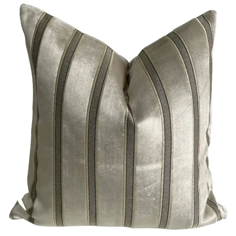 22" 20" Throw Pillow Cover Gold Yarn Dyed Cutting Style Velvet Cushion Cover Cut Velvet Stripe Decor Pillow case