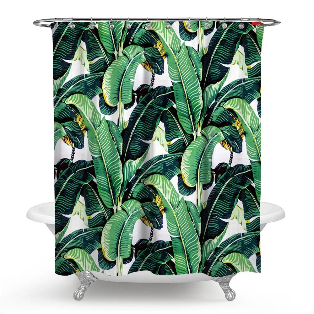 Little Snail Bathroom Shower Curtain Cute Pattern Customized for Children Environmental Protection