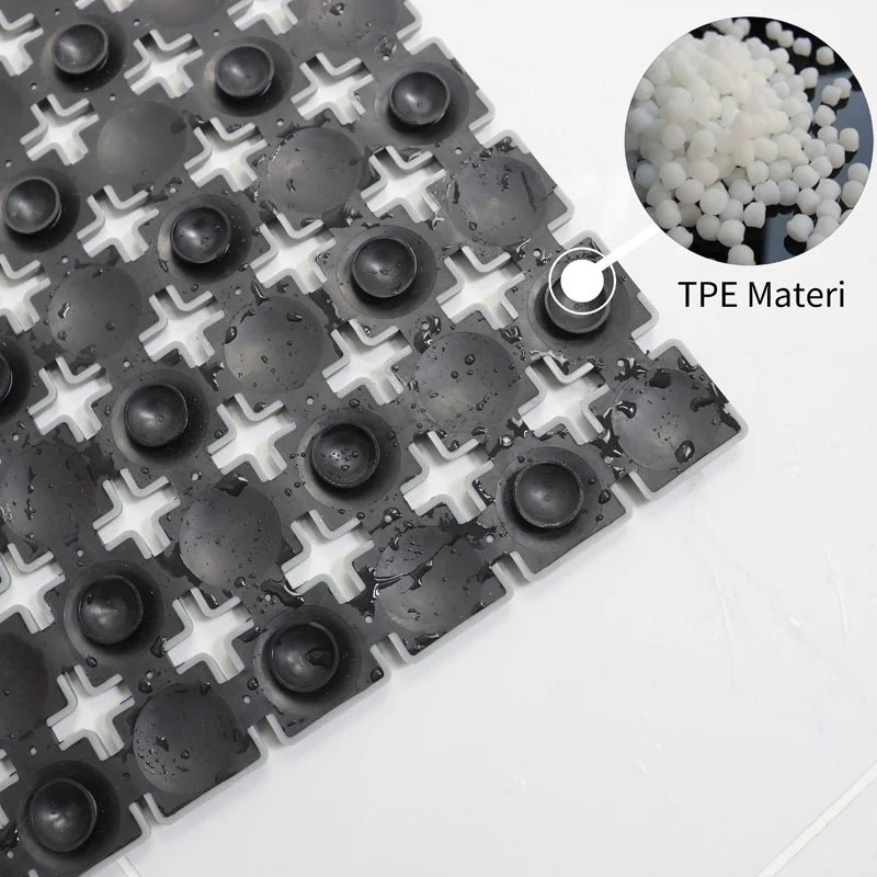 Luxury Floor Anti Slip Shower Bathtub Non-slip TPE PP Rubber Bath Mat for Bathroom