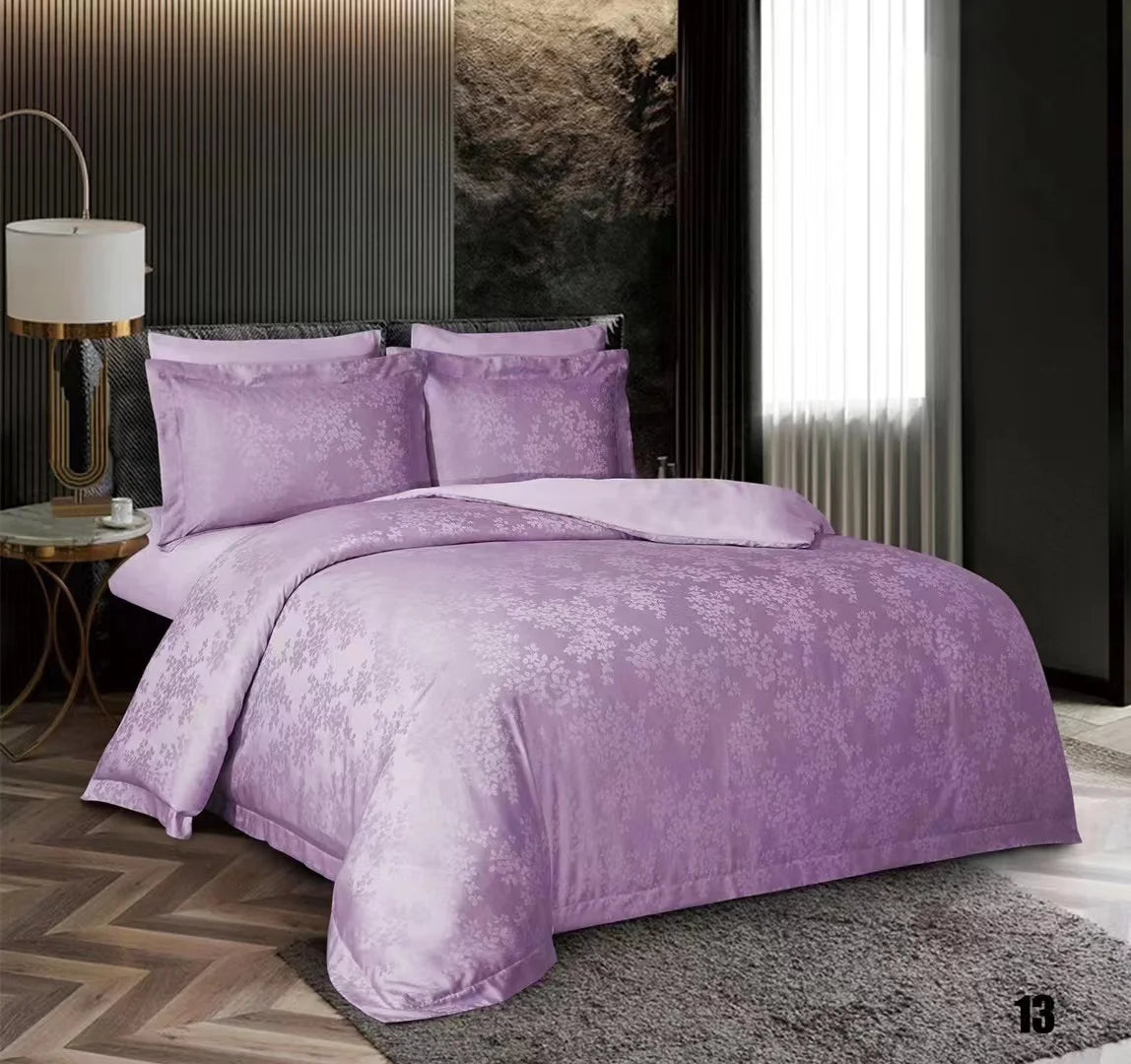 2022 New Arrive Jacquard Designs Polyester Microfiber Duvet Cover Bedding Sets Quilt Cover Sets for Retailers