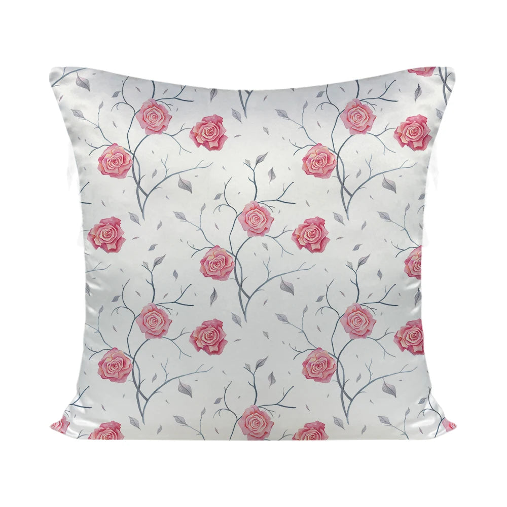 Subbank Wholesale Sublimation Blanks Pillow Case Custom Print Polyester White Satin Pillow Case