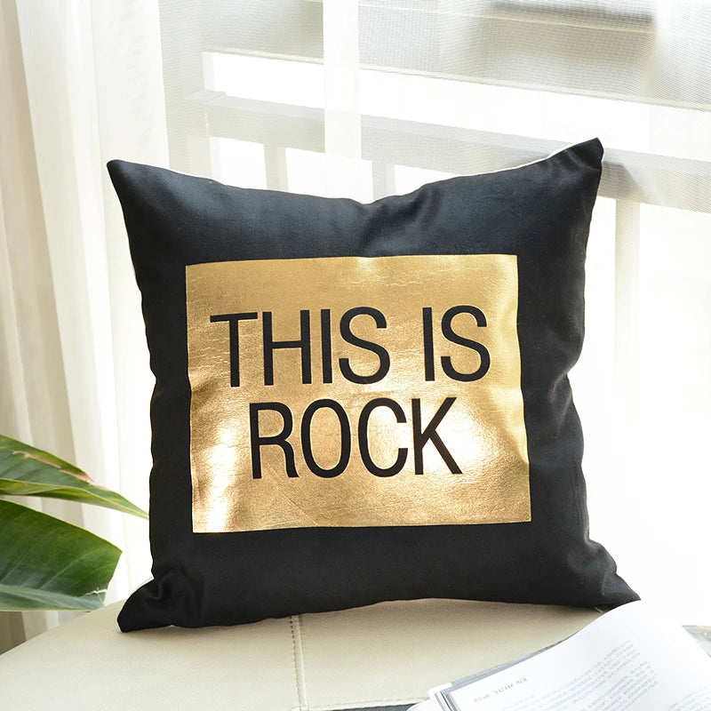 China Printed Velvet Office Sofa Gold Leaf Decorative Cushion Covers