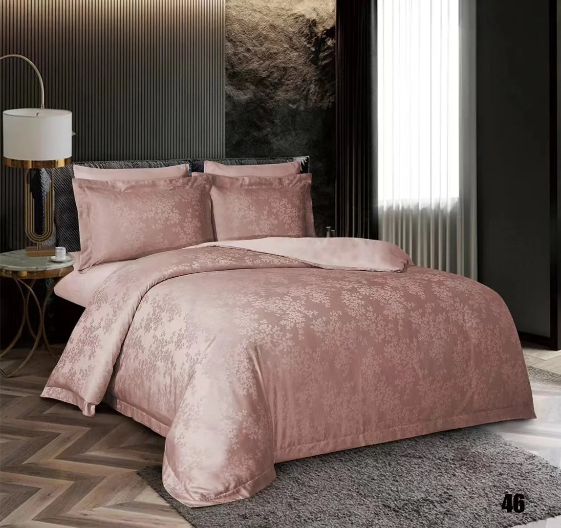 2022 New Arrive Jacquard Designs Polyester Microfiber Duvet Cover Bedding Sets Quilt Cover Sets for Retailers