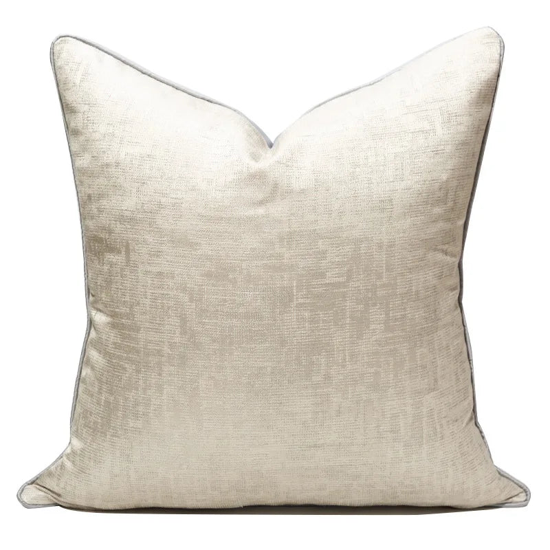 Luxury Cream Throw Pillow Covers Texture Cushion Cover Furniture Interior Decoration 45*45CM 50*50CM