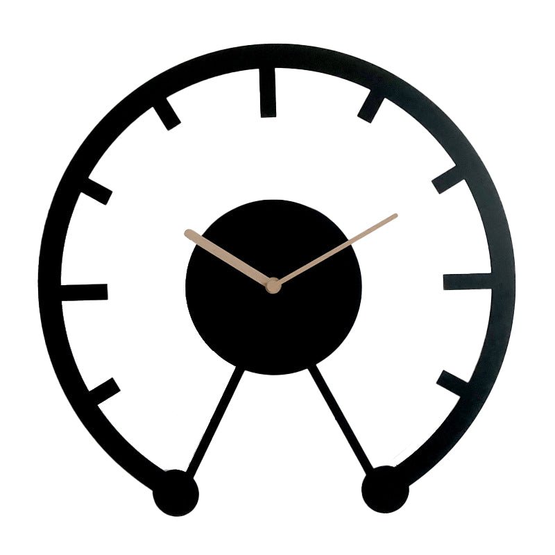 30cm Cooper Mechanic Movement Metal Wall Clock - 15mm Thick Plate