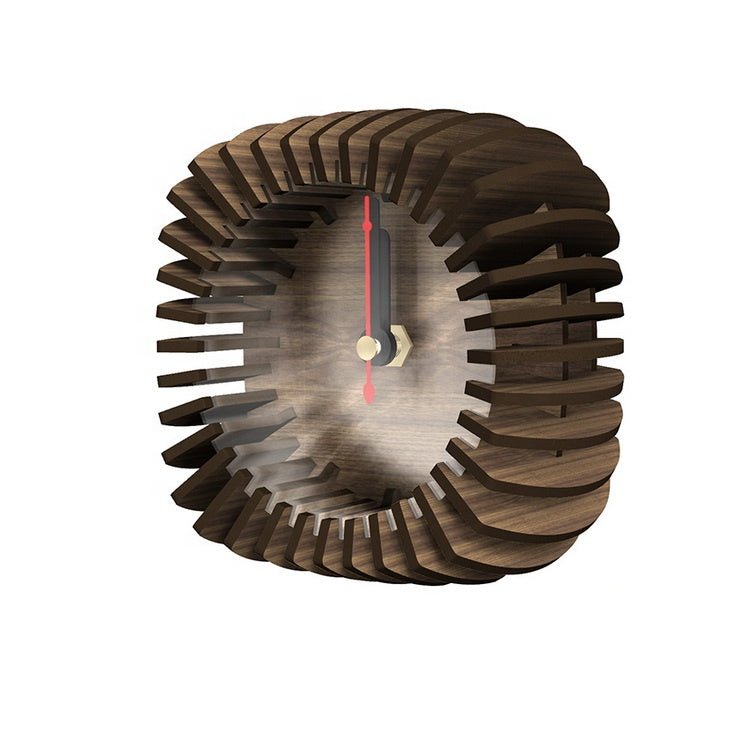 3D Puzzle Nordic Wooden Table Clock - L10.3cmxW5.7cmxH10.2cm | MAMOU Home Decor