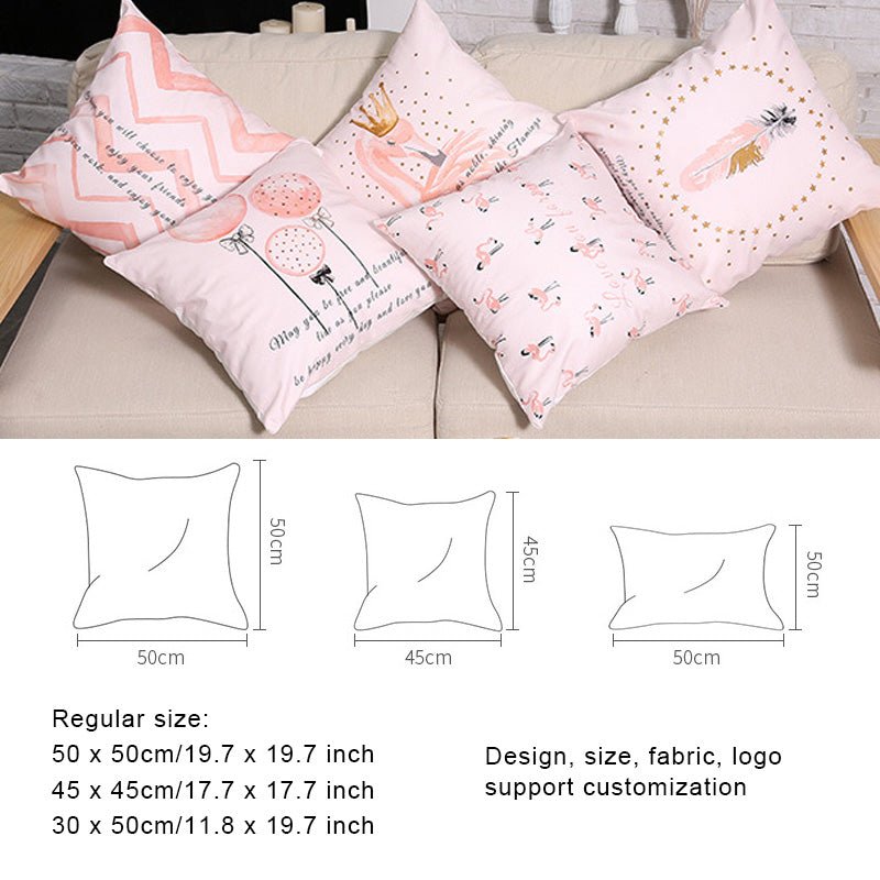 45x45cm African style cushion cover in retro fashion and Morandi style made from 100% linen.