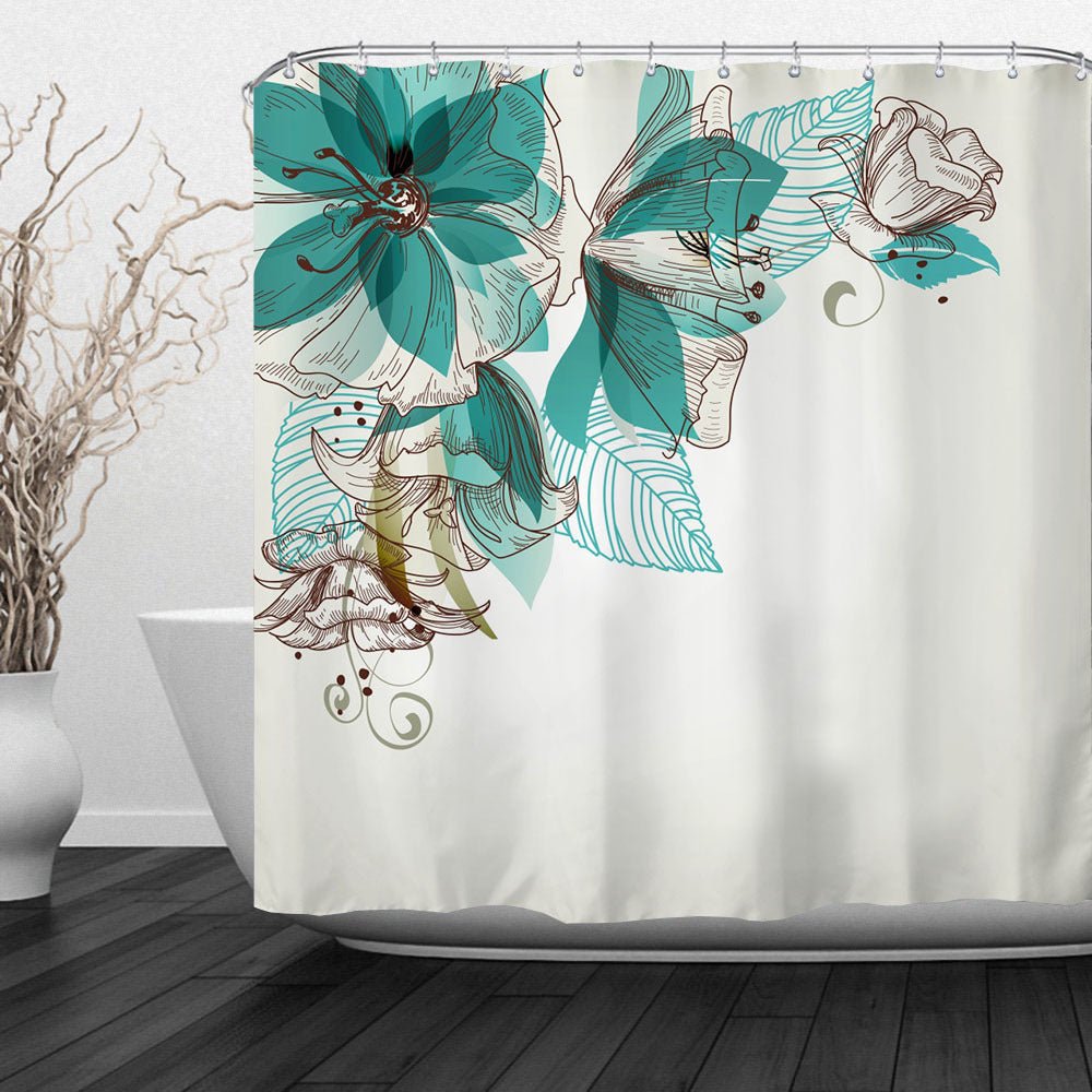 Bring a Touch of Spring to Your Bathroom with Our 3D Digital Printed Shower Curtain.