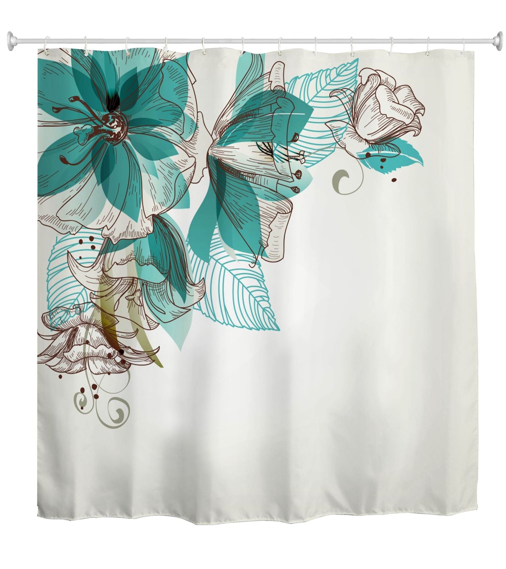 Bring a Touch of Spring to Your Bathroom with Our 3D Digital Printed Shower Curtain.