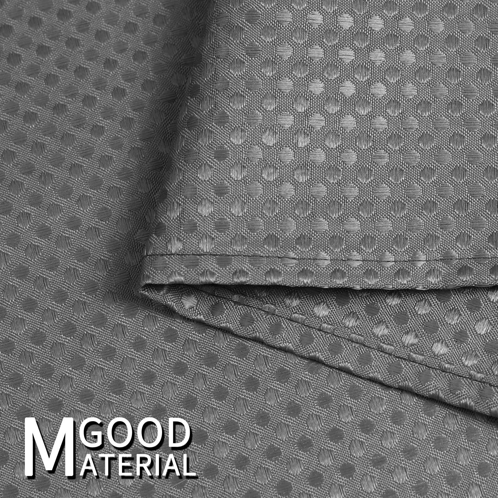 Elevate Your Bathroom Style: Gray Waffle Weave Waterproof Shower Curtain.
