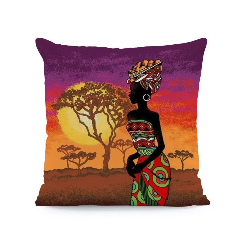 Ethnic Style in Velvet Cushion Cover/45X45cm.