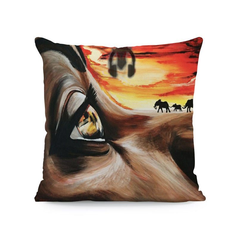 Ethnic Style in Velvet Cushion Cover/45X45cm.