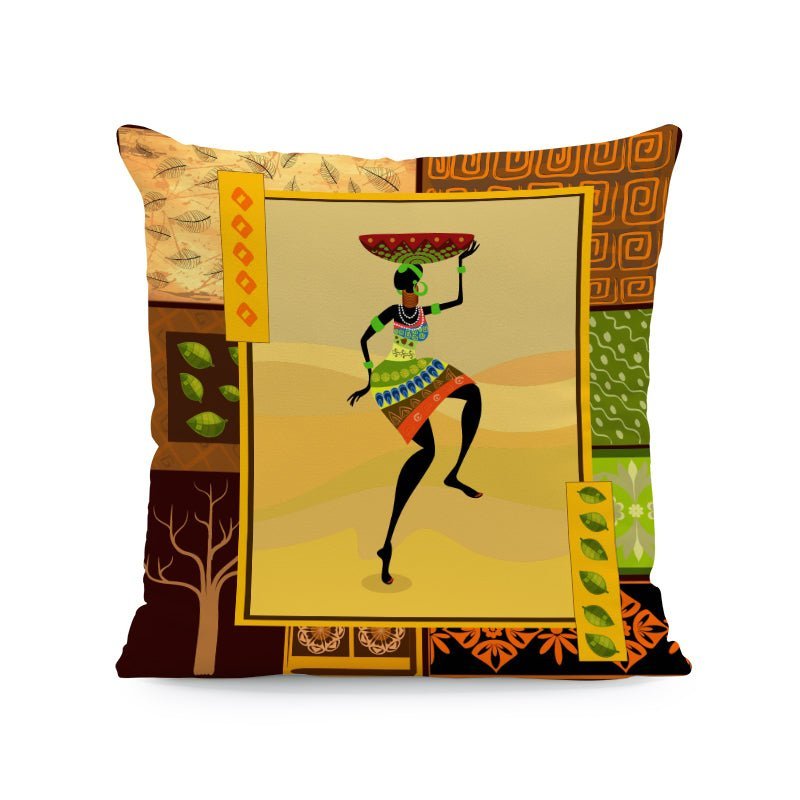Ethnic Style in Velvet Cushion Cover/45X45cm.