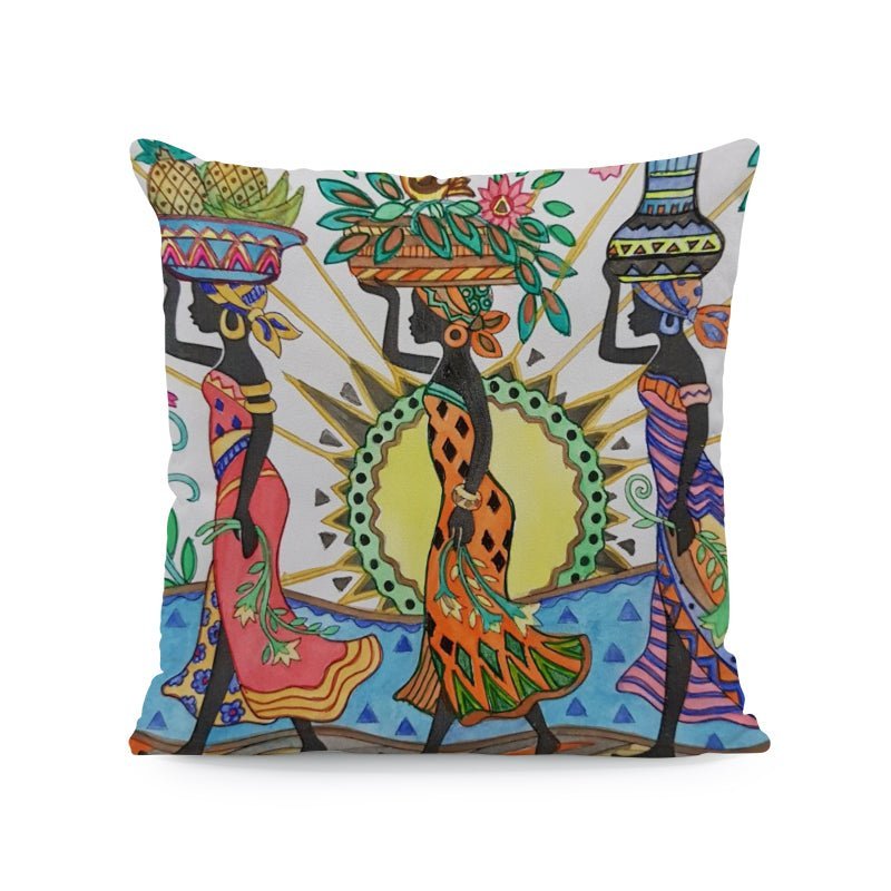 Ethnic Style in Velvet Cushion Cover/45X45cm.