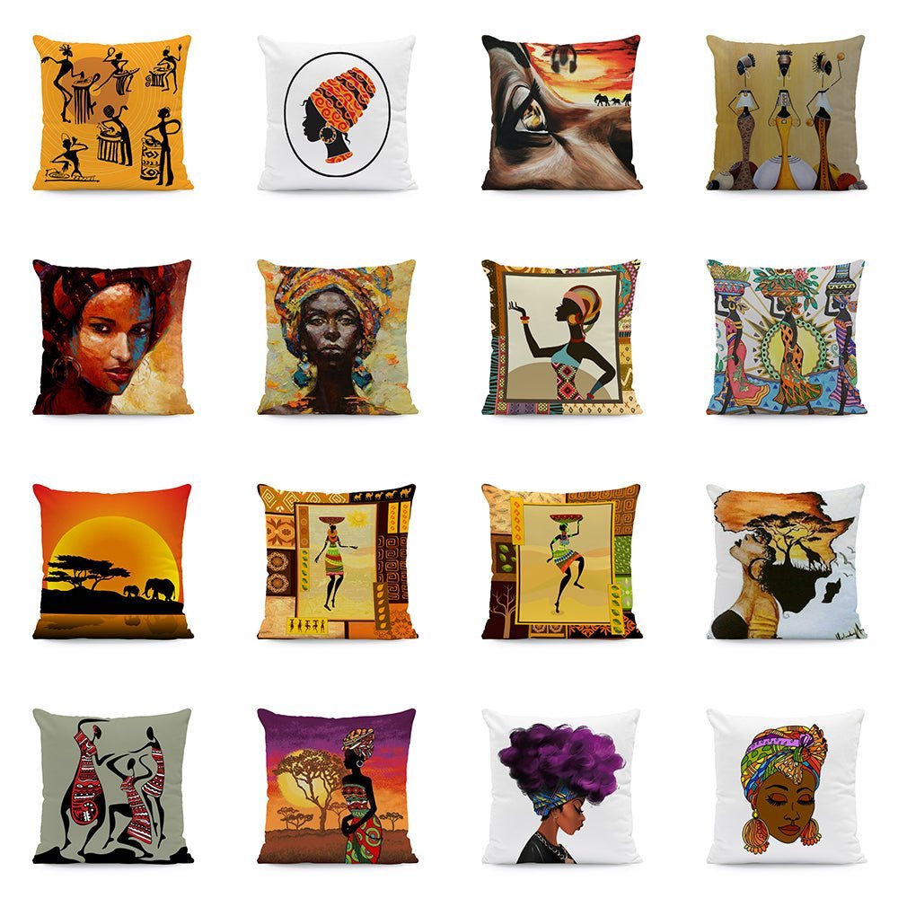 Ethnic Style in Velvet Cushion Cover/45X45cm.