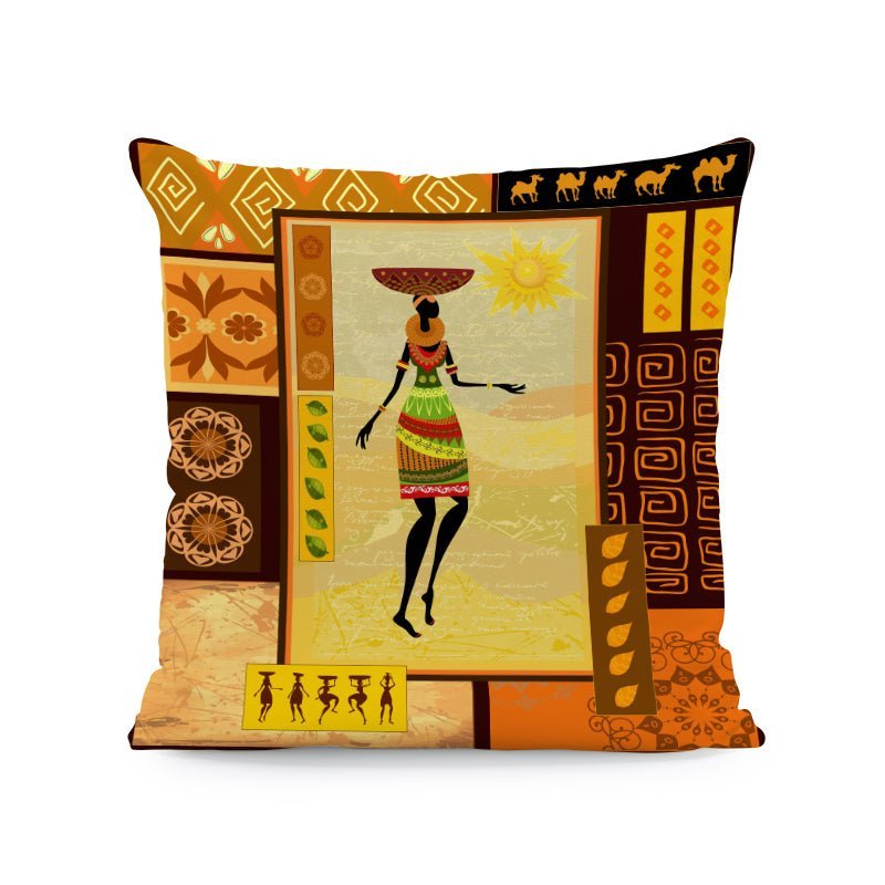 Ethnic Style in Velvet Cushion Cover/45X45cm.