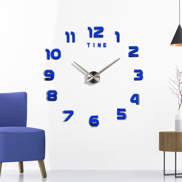 Large Acrylic Wall Clock 3D Ticker Room Clock - MAMOU Home Decor