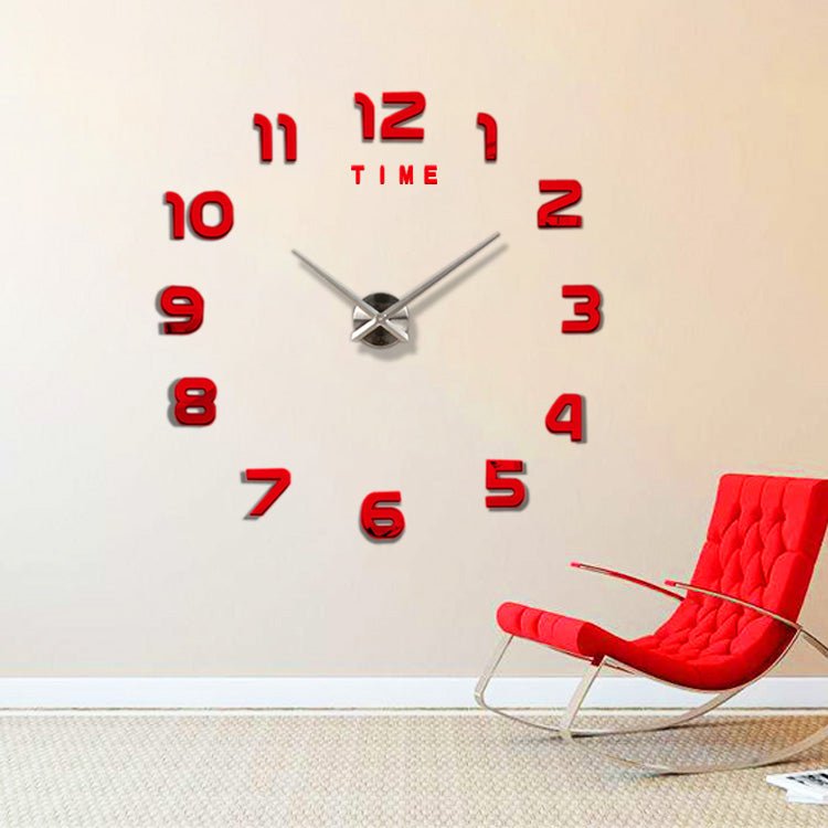 Large Acrylic Wall Clock 3D Ticker Room Clock - MAMOU Home Decor