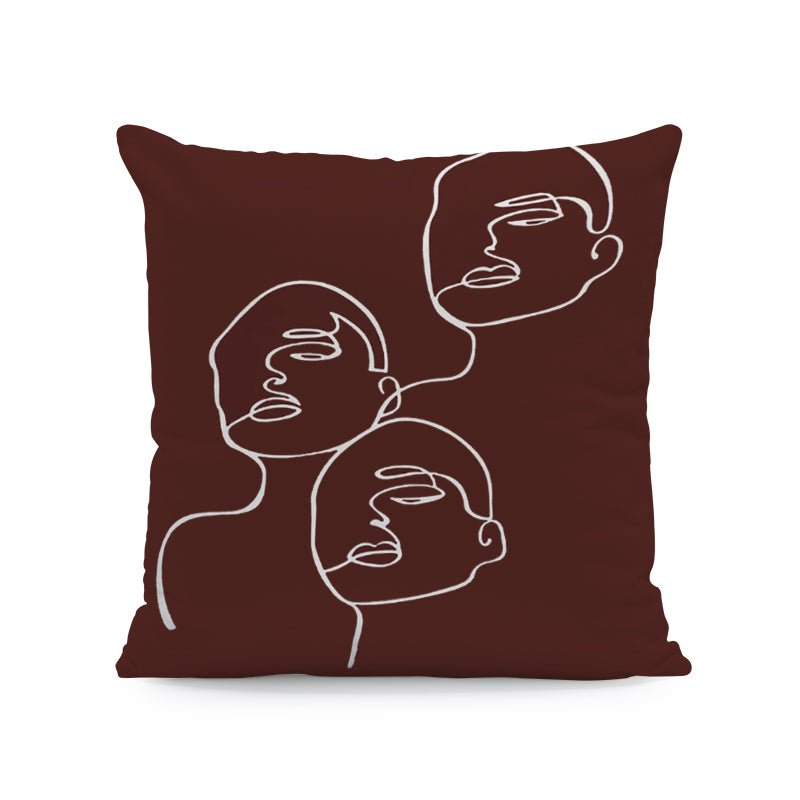 Luxury Morand Throw Cushion Covers Elegant Girl Digital Printed Velvet Decora Pillowcase.