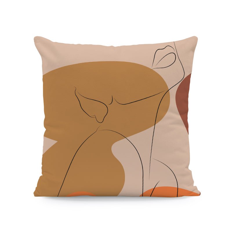 Luxury Morand Throw Cushion Covers Elegant Girl Digital Printed Velvet Decora Pillowcase.