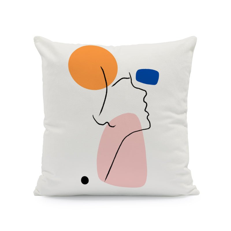 Luxury Morand Throw Cushion Covers Elegant Girl Digital Printed Velvet Decora Pillowcase.