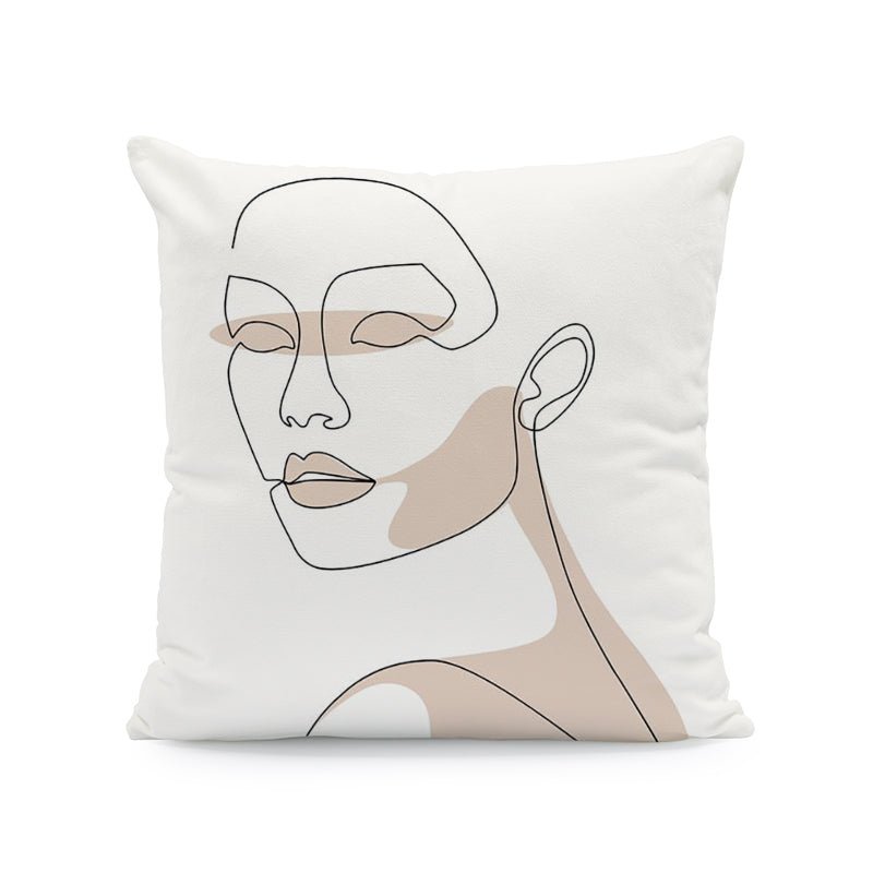 Luxury Morand Throw Cushion Covers Elegant Girl Digital Printed Velvet Decora Pillowcase.