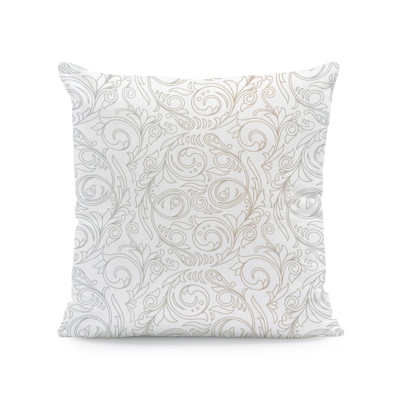 Luxury Nordic Wabi-Sabi Wind Floral Print, 45 x 45 cm Velvet Throw Cushion - Eco Friendly.