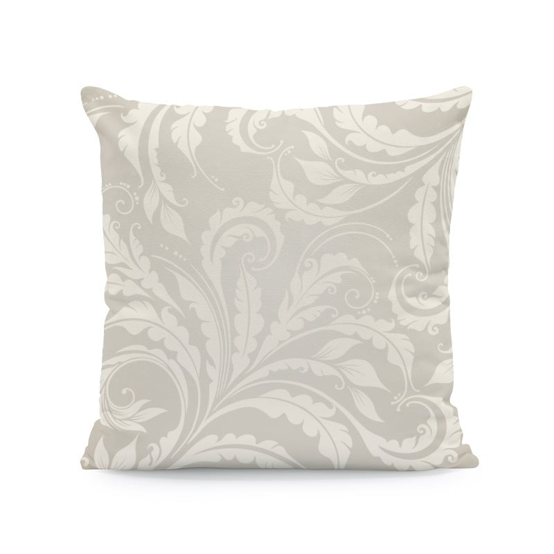 Luxury Nordic Wabi-Sabi Wind Floral Print, 45 x 45 cm Velvet Throw Cushion - Eco Friendly.