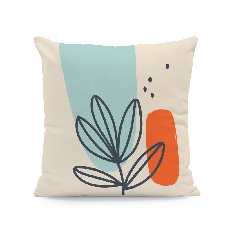 Nordic Abstract Velvet Cushion Covers Interior Decor Plant Throw Pillows Seat 45x45cm